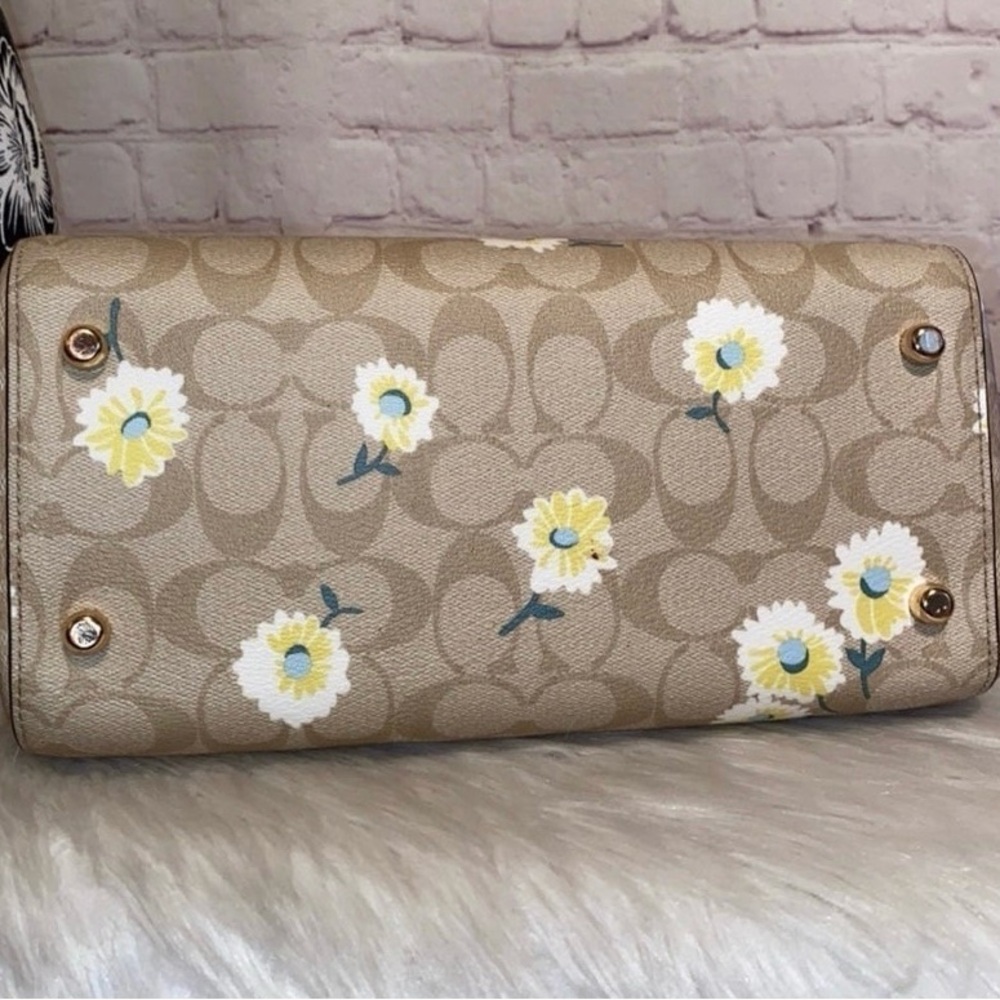 Coach Daisy/Signature Print ROWAN Satchel/Wallet 2pc Set - Picture 7 of 11